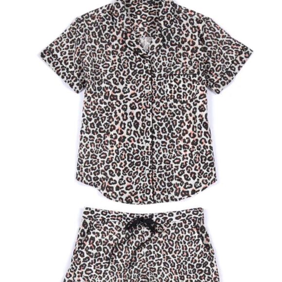 Pajamas Short Set Leopard animal print - Picture 8 of 10